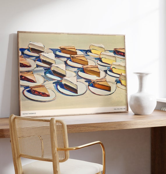 Wayne Thiebaud Print Pies Pies Pies Print Cake Poster Kitchen Wall Art Kitchen Print Food Print Modern Art Gallery Wall Art