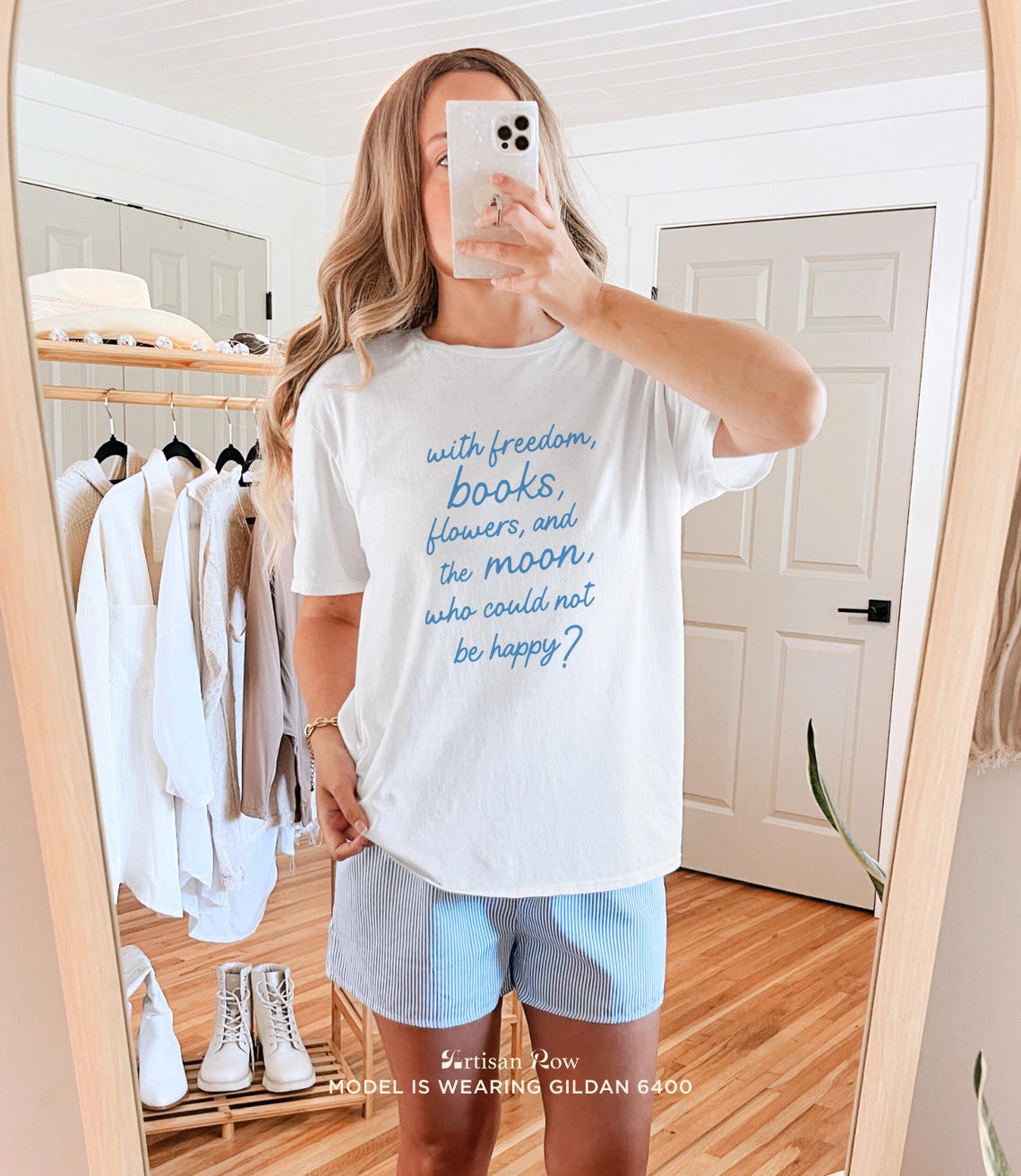 Oscar Wilde Freedom Books Flowers Moon Quote Script Typography Print - Image 4