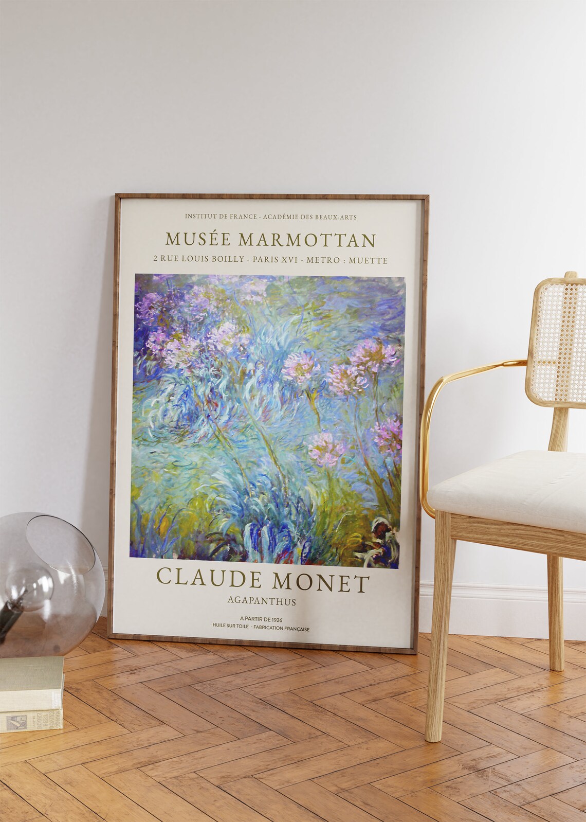 Claude Monet Agapanthus Impressionist Purple Floral Musee Marmottan Poster - Image 4