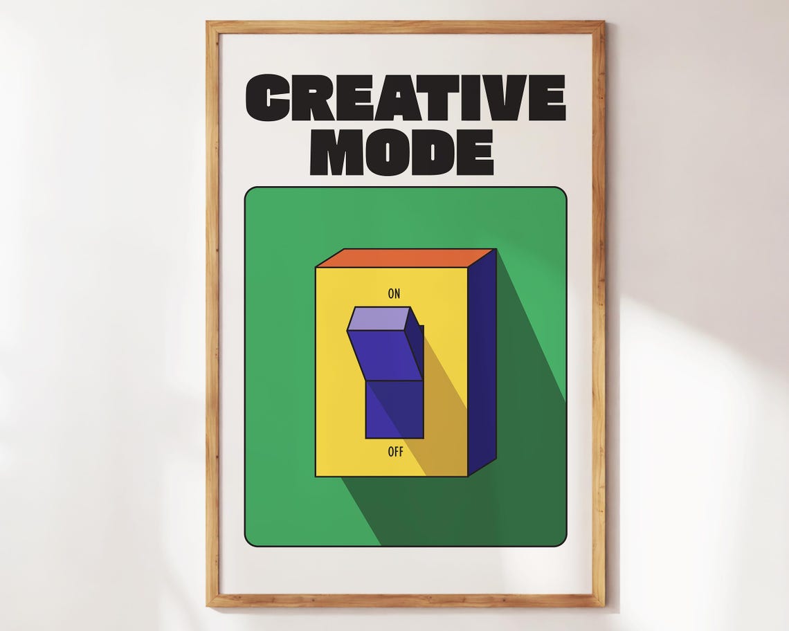 Creative Mode Print Creativity Wall Art Aesthetic Bedroom Apartment Decor Inspiring Quotes Colorful Retro Prints Gift For Creatives - Image 2