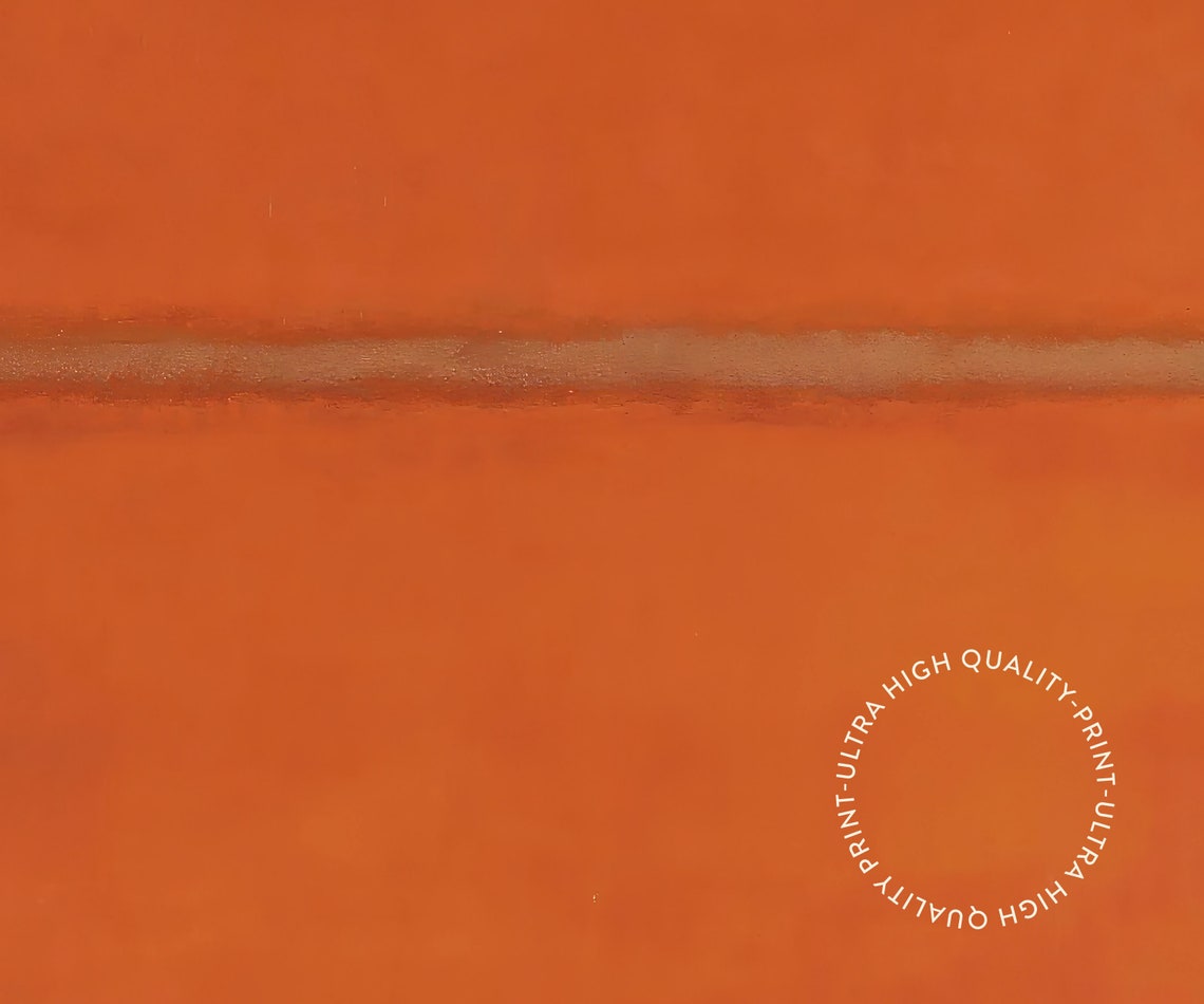 Mark Rothko Brown Orange 1961 Warm Color Field Abstract Art Poster - Image 5