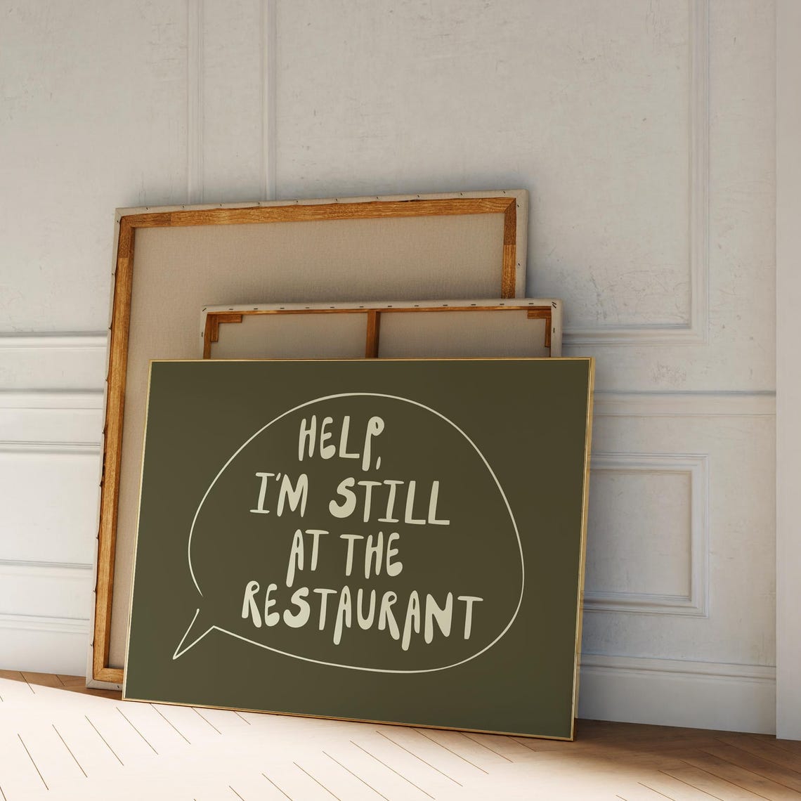 Taylor Swift Help I'm Still At The Restaurant Olive Green Poster