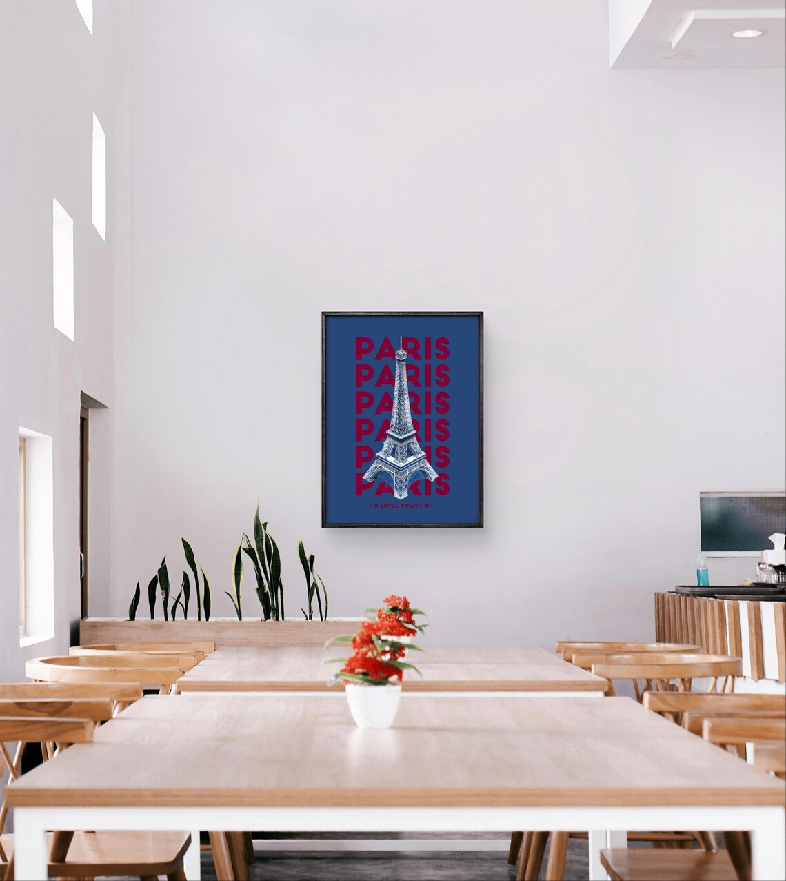 Paris Poster, Eiffel Tower French Landmark - Image 3