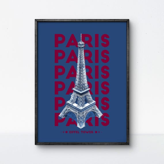 Paris Eiffel Tower Poster Bold And Stylish Art For Lovers Of French Elegance And Iconic Landmarks