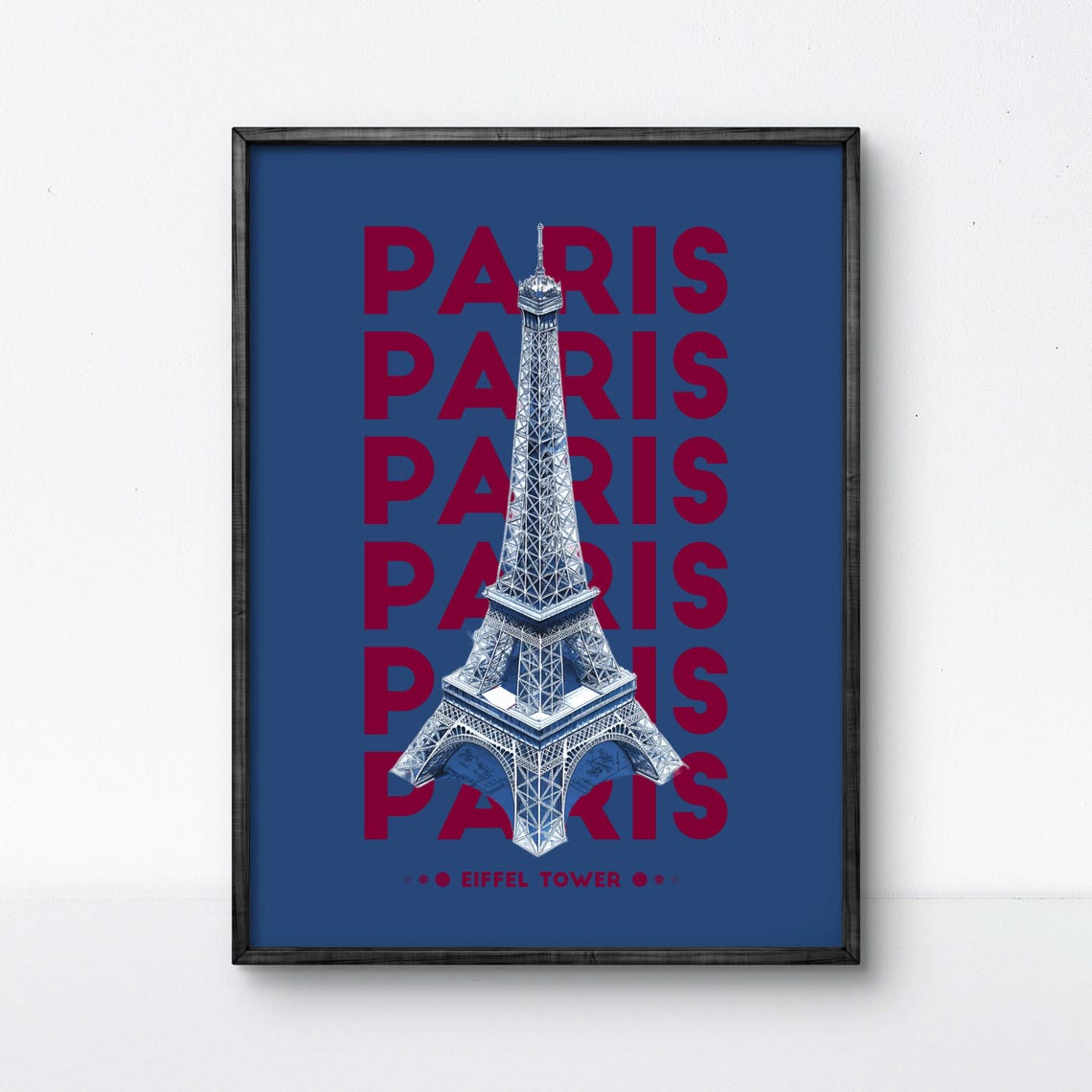 Paris Eiffel Tower Poster Bold And Stylish Art For Lovers Of French Elegance And Iconic Landmarks