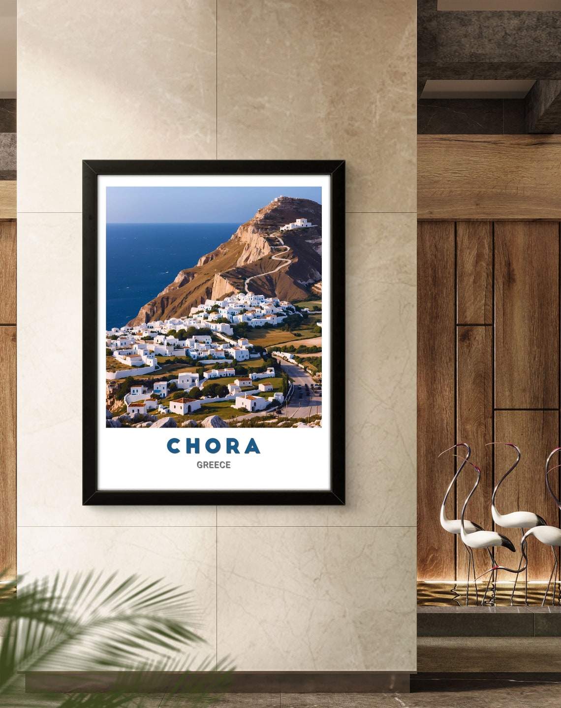 Chora Folegandros Whitewashed Cliff Village Aegean Greece Poster - Image 2