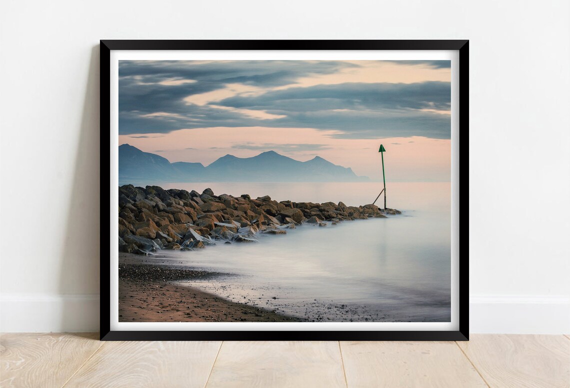 Dinas Dinlle Beach Gwynedd Wales Travel Poster