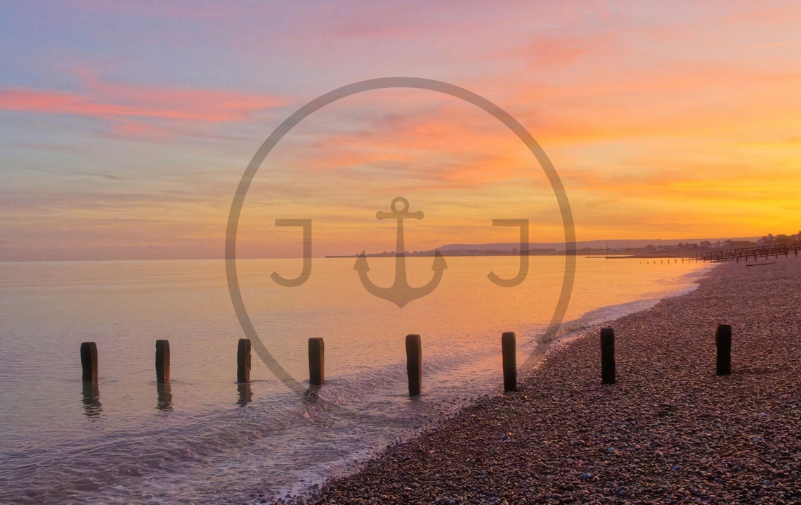 Pevensey Bay Beach East Sussex At Sunset Limited Edition Print Photography Fine Art Wall Art Exclusive Print Posters Photos - Image 3