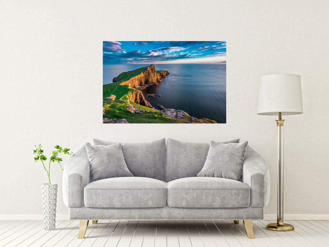 Neist Point Lighthouse Isle Of Skye Dramatic Headland Poster - Image 2
