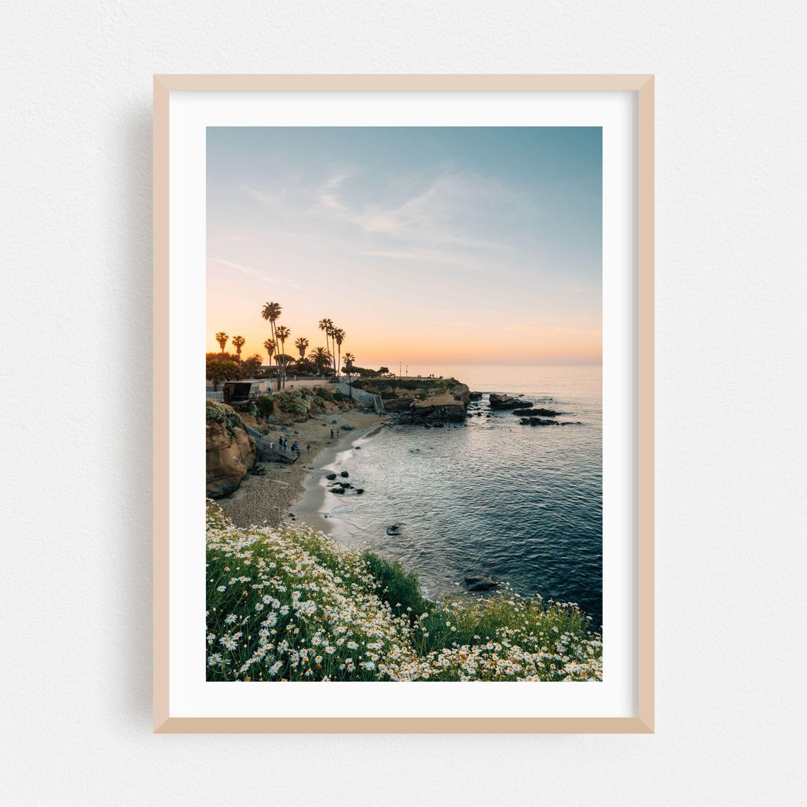 La Jolla Coast Sunset Travel Poster