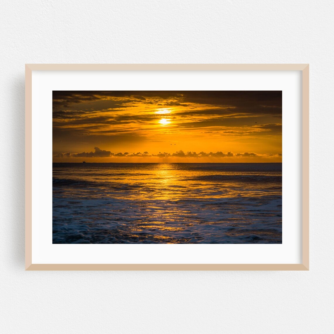 Charleston South Carolina Ocean Sunset Fine Art Photography Beach Poster