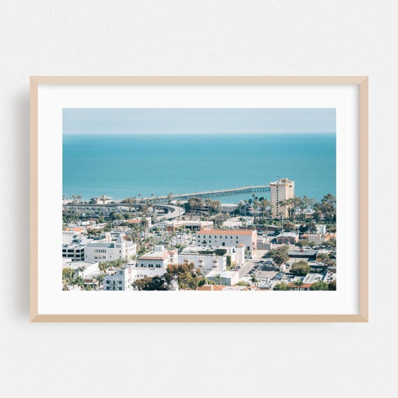 Ventura Coastal City Skyline Travel Poster