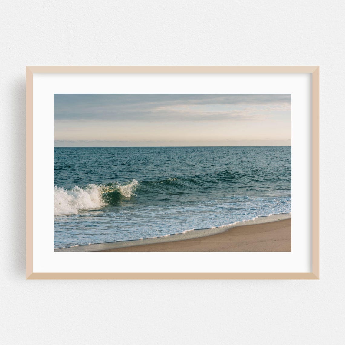 Montauk Ocean Wave Minimalist Fine Art Photography Coastal Poster