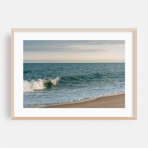 Montauk Ocean Wave Minimalist Fine Art Photography Coastal Poster