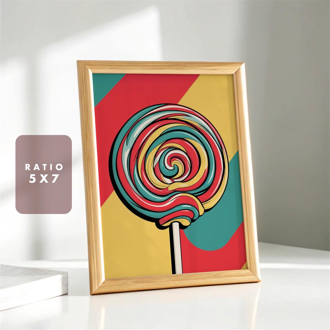 Pop Art Lollipop Poster, Fun Kitchen Decor - Image 2