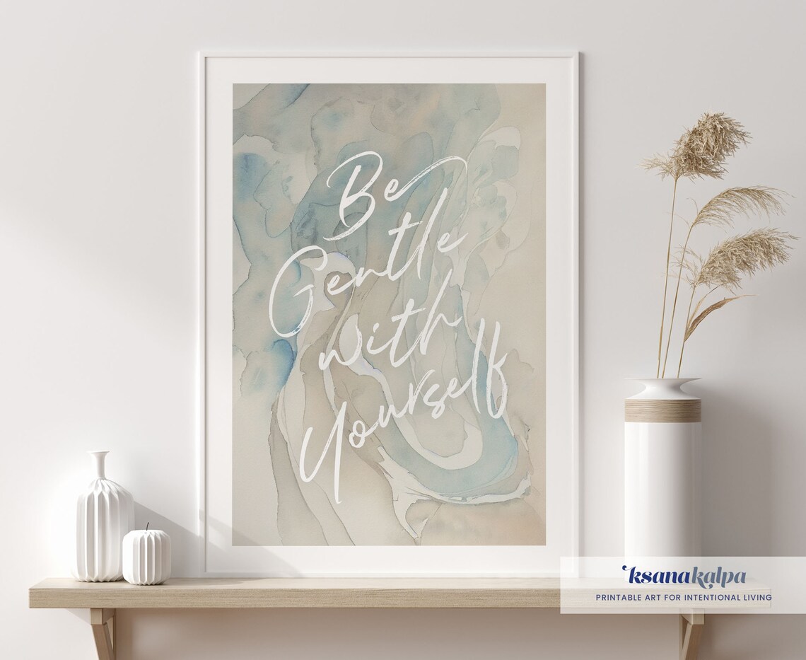 Be Gentle To Yourself Therapy Office Art Print - Image 3