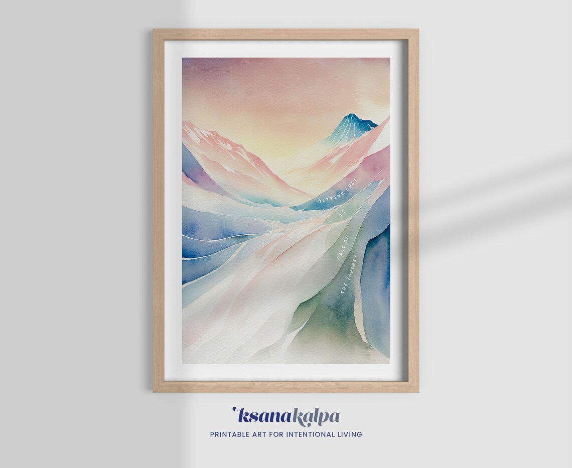 Lost In Journey Therapy Office Wall Art Print