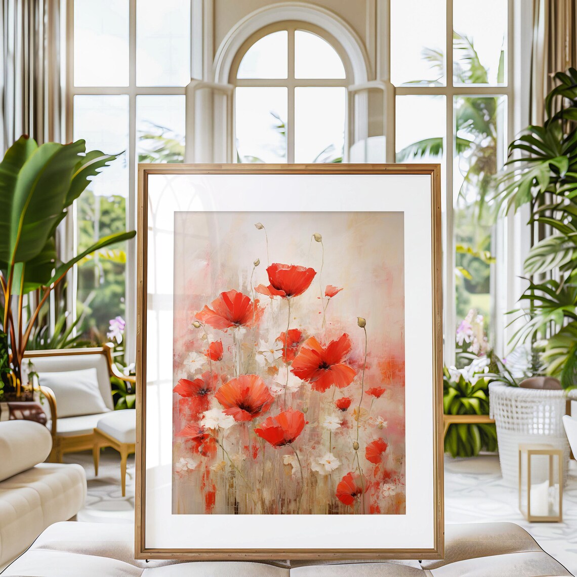 Poppy Watercolor Flower Art Print, Botanical Floral - Image 3