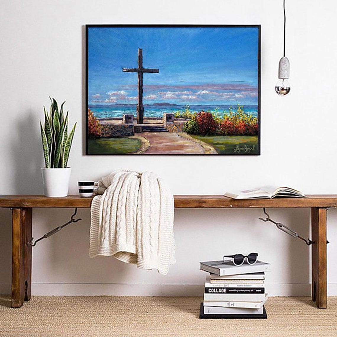Ventura Serra Cross Overlook Ocean Channel Islands View Poster - Image 4