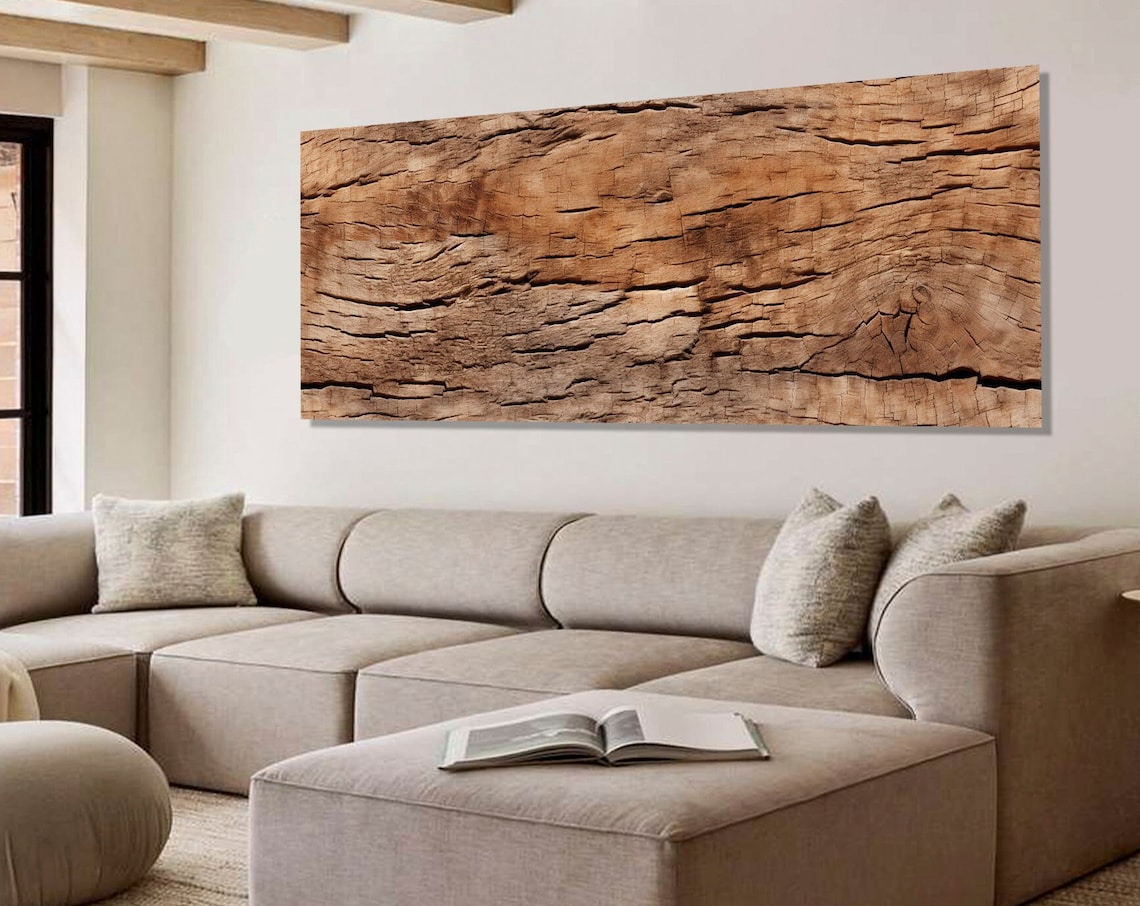 Wood Texture Print, Abstract Modern Art Print