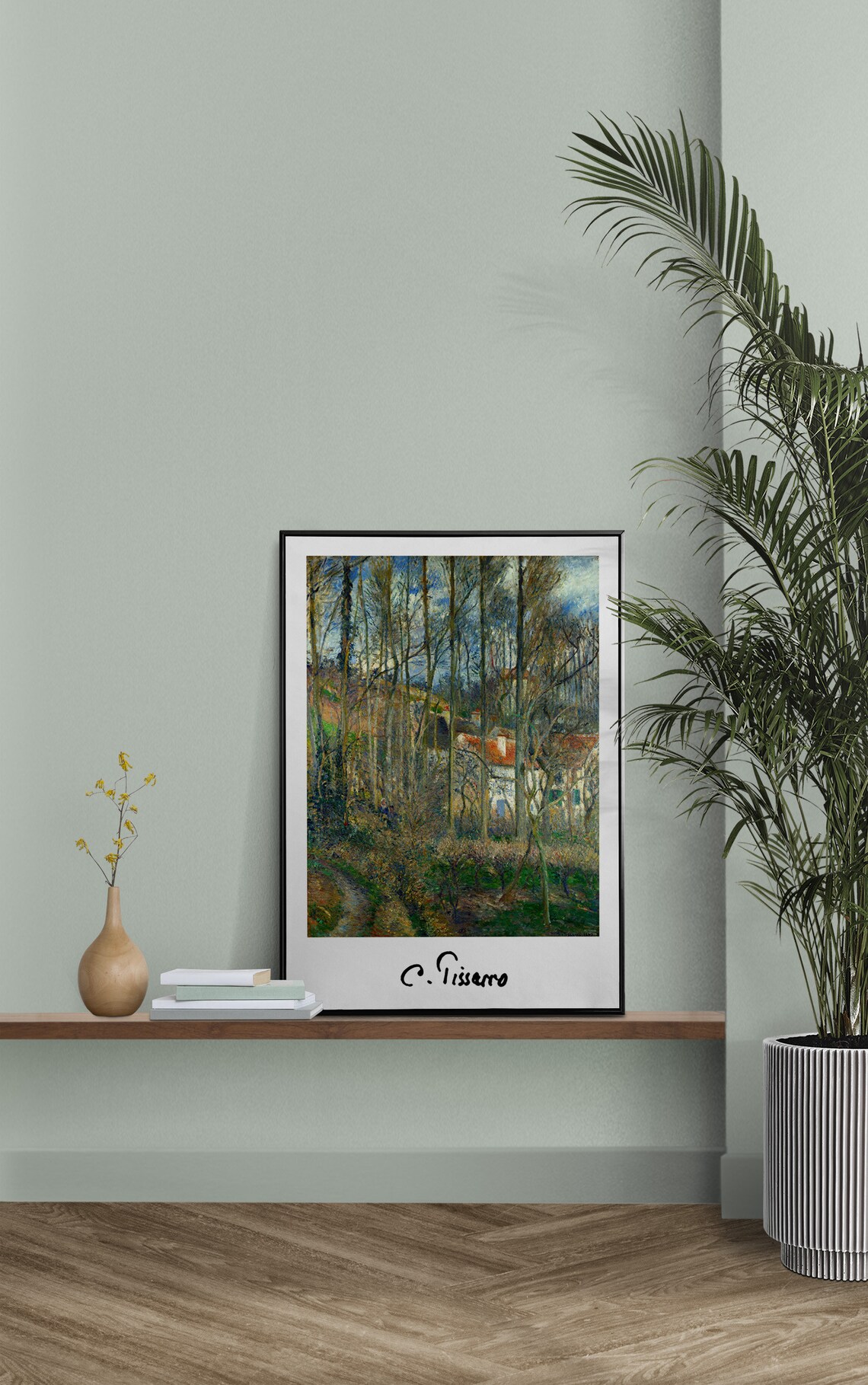 Camille Pissarro Bare Trees Woodland Path Landscape Painting Poster - Image 2