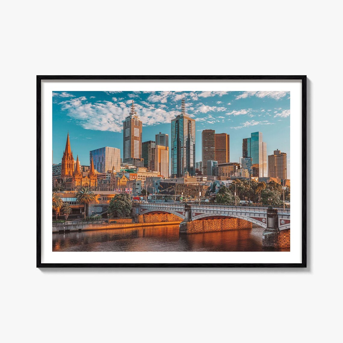 Melbourne Travel Poster, Australia Street Map