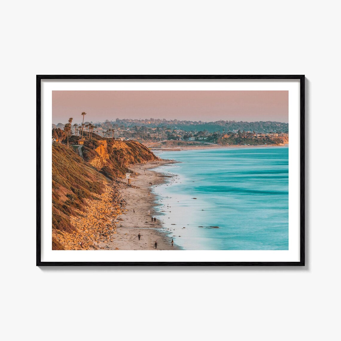 Encinitas Travel Poster, Street Map City