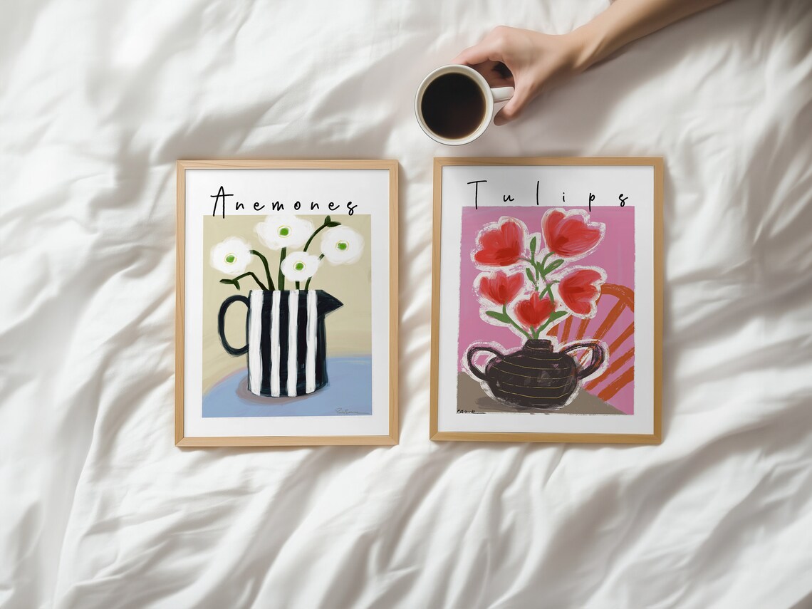 Tulips Botanical Art Print by Pascale Berkowitz - Image 2