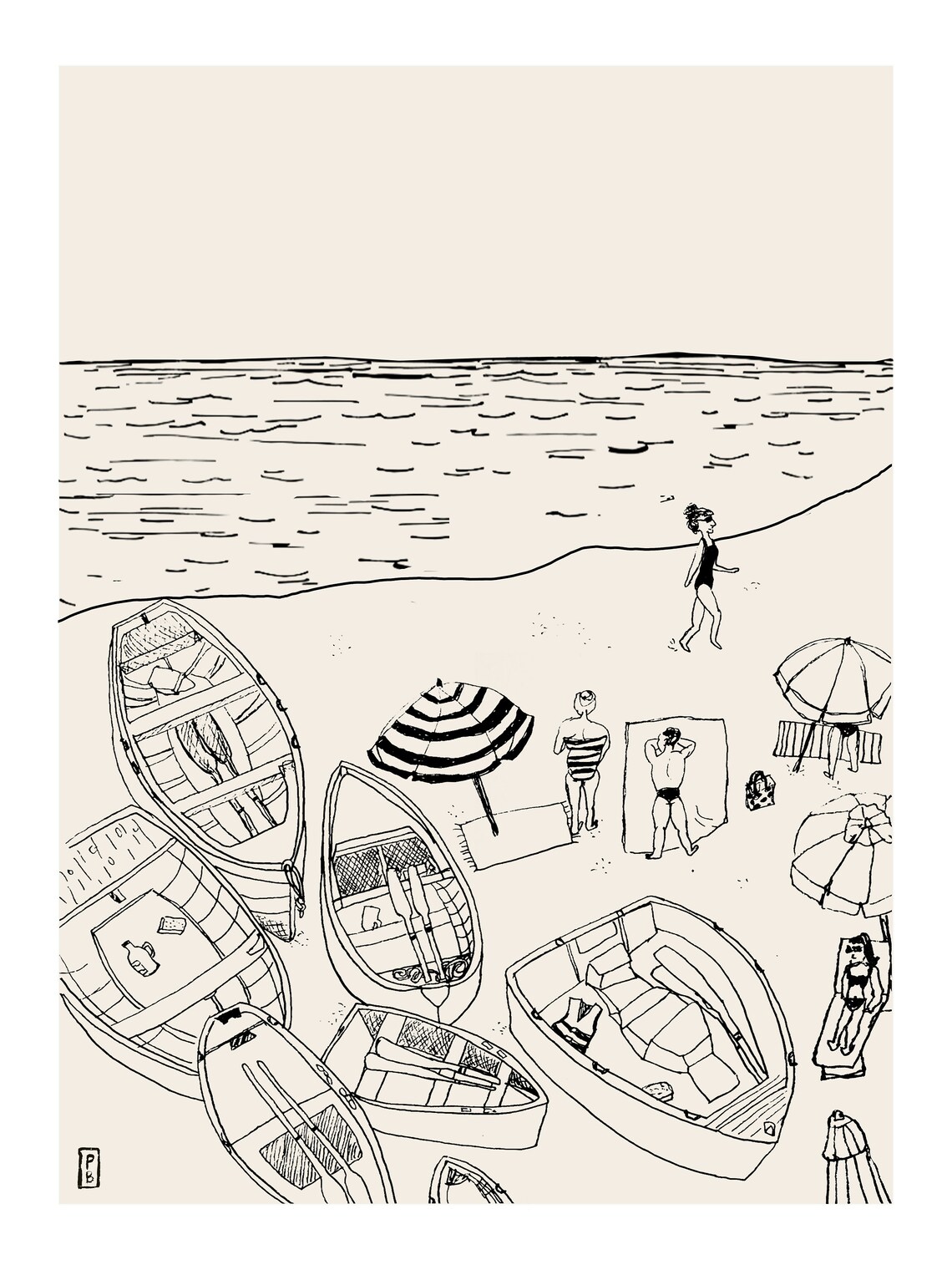 Amalfi Coast Minimalist Travel Poster, Italy - Image 2