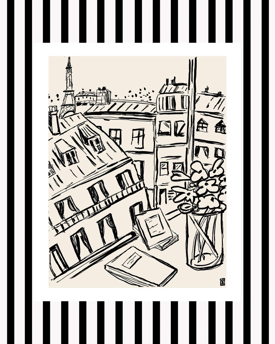 Paris Minimalist Art Print, French Wall Art - Image 2