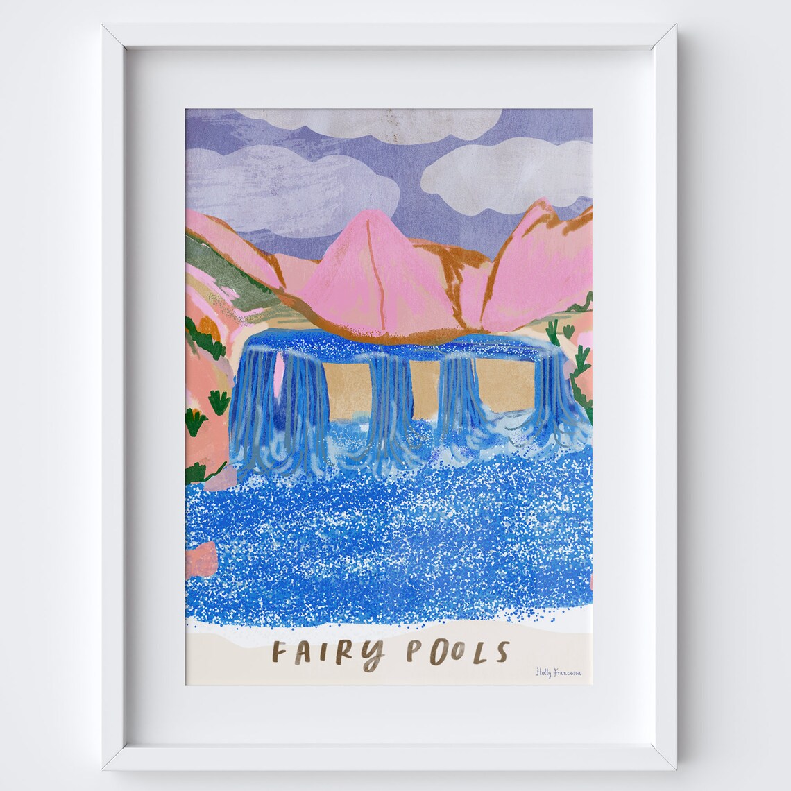 Fairy Pools Isle Of Skye Landmark Travel Poster