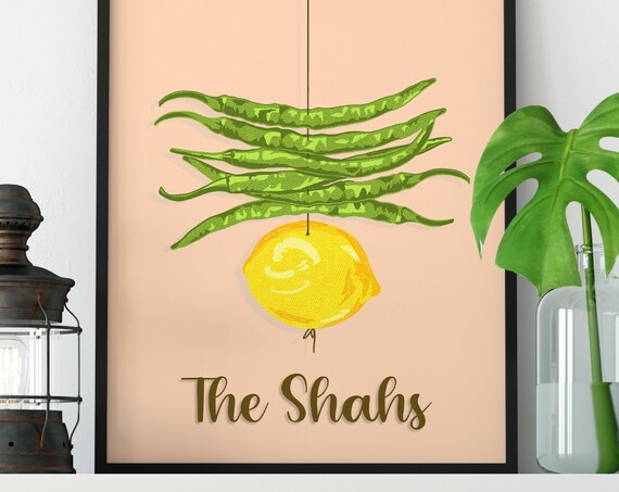 Personalised Najaarnazaar Peach Indian Art Print