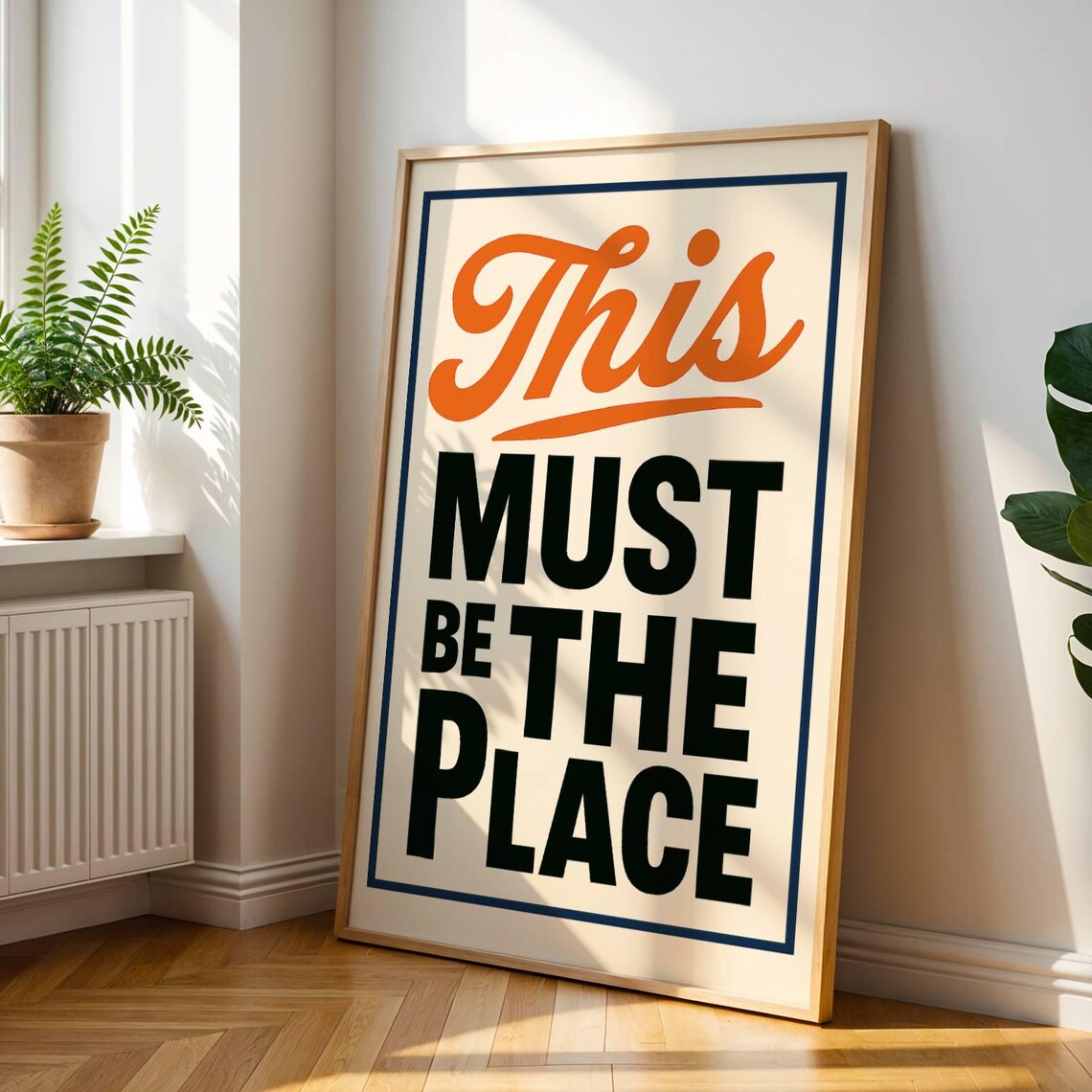 Retro Typography Motivational Wall Art Poster