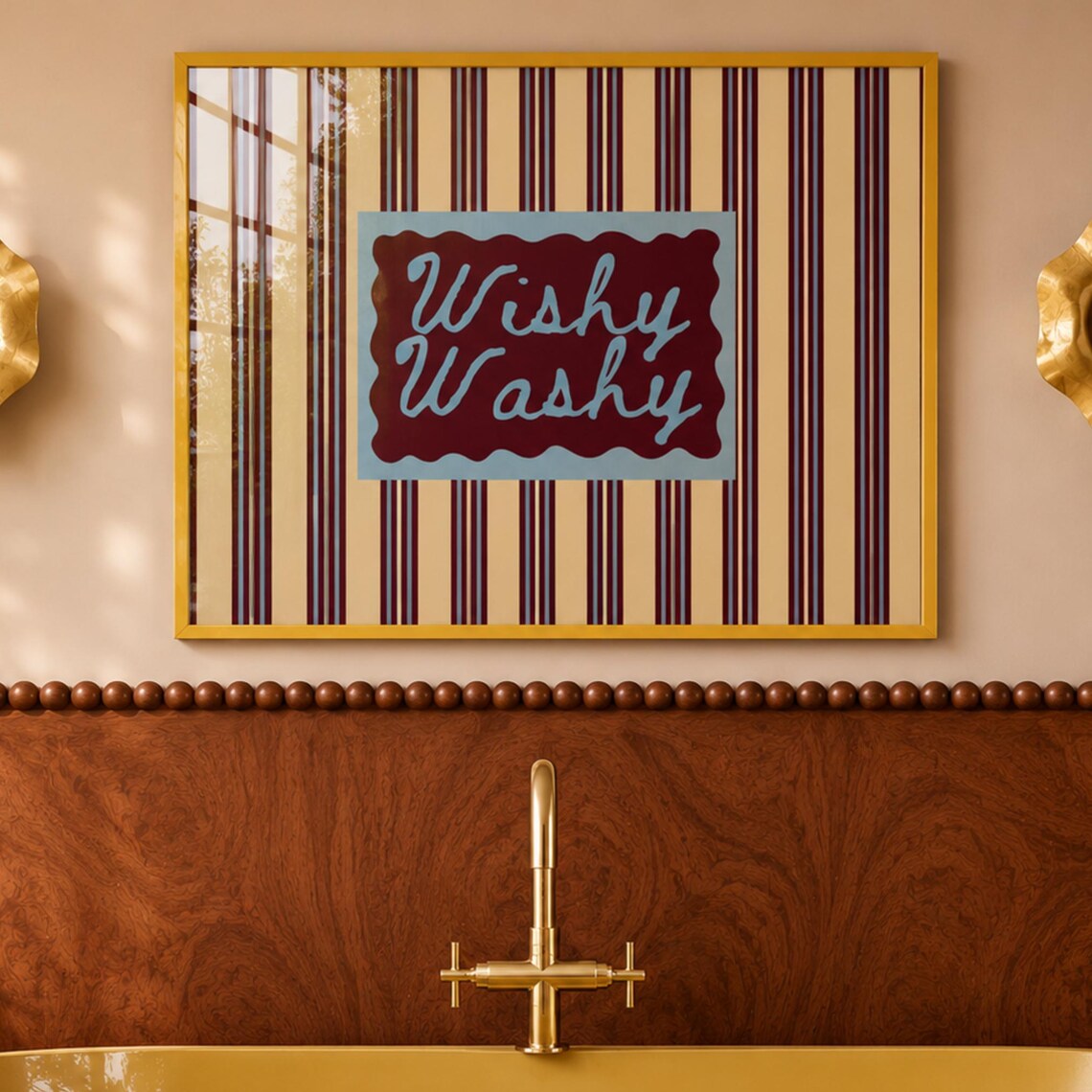 Wishy Washy Quote Print, Funny Bathroom Poster
