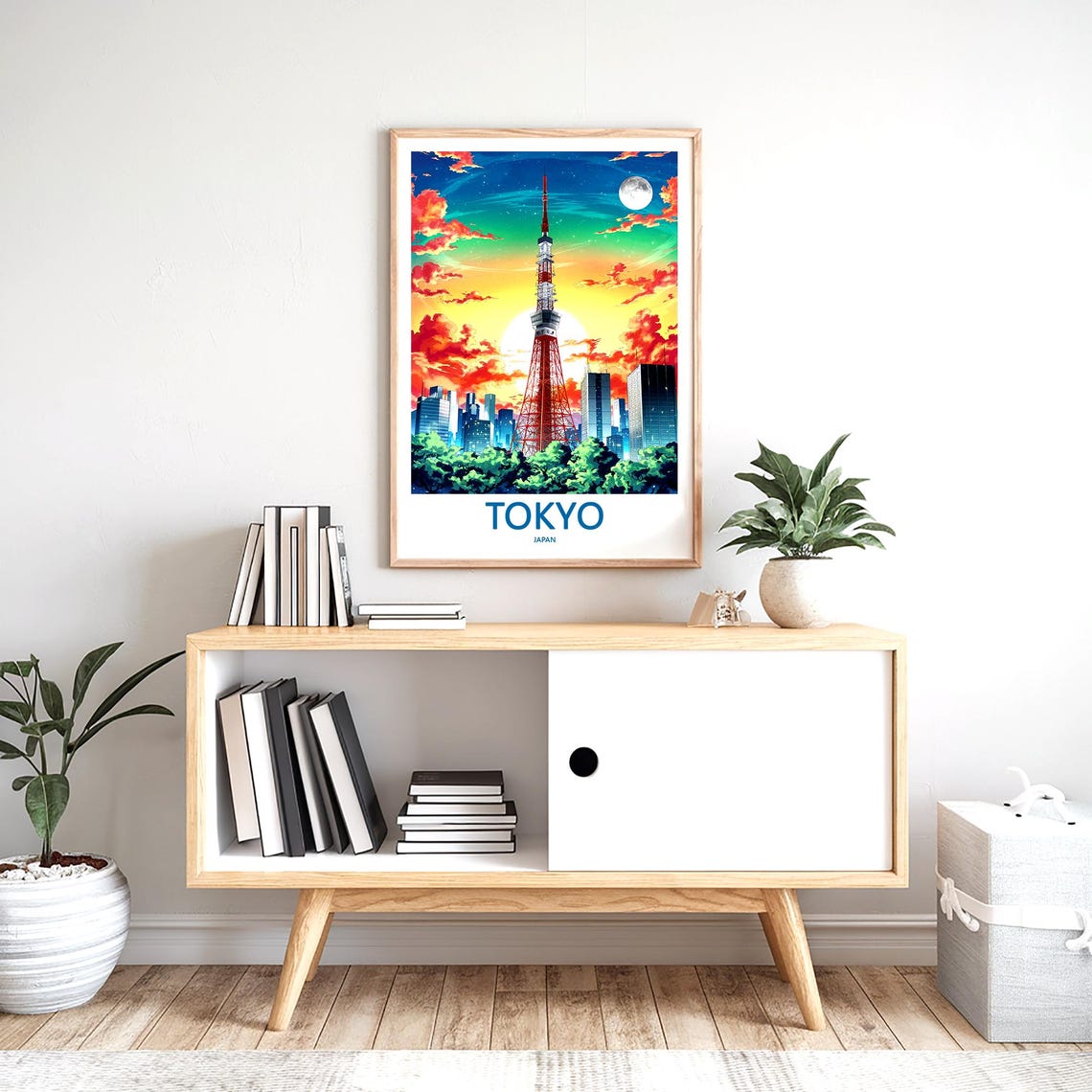 Tokyo Print Wall Art Tokyo Japan Travel Art Print Tokyo Hanging Wall Decor Tokyo Poster Prints Home Decor Tokyo Japan Poster Travel Gift Art - Image 2