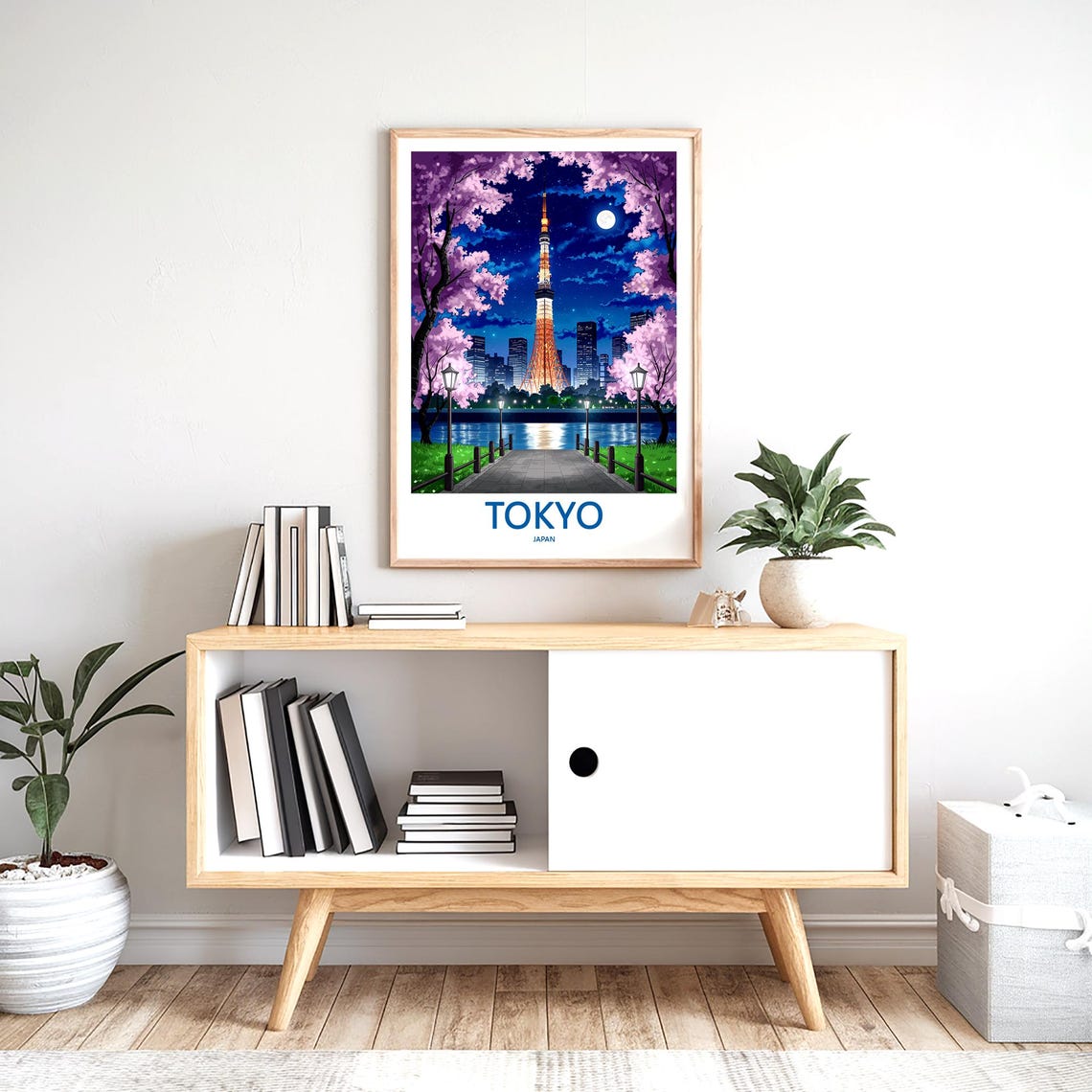 Tokyo Print Wall Art Tokyo Japan Travel Art Print Tokyo Hanging Wall Decor Tokyo Poster Prints Home Decor Tokyo Japan Poster Travel Gift Art - Image 2