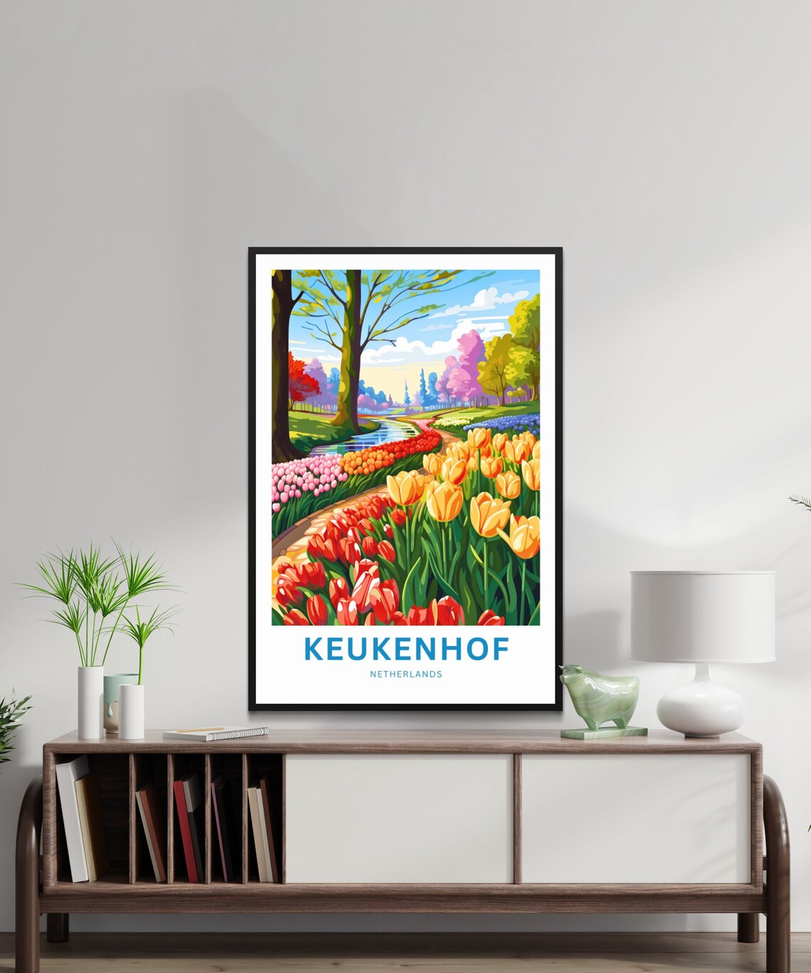 Keukenhof Travel Poster, Netherlands Wall Art - Image 2