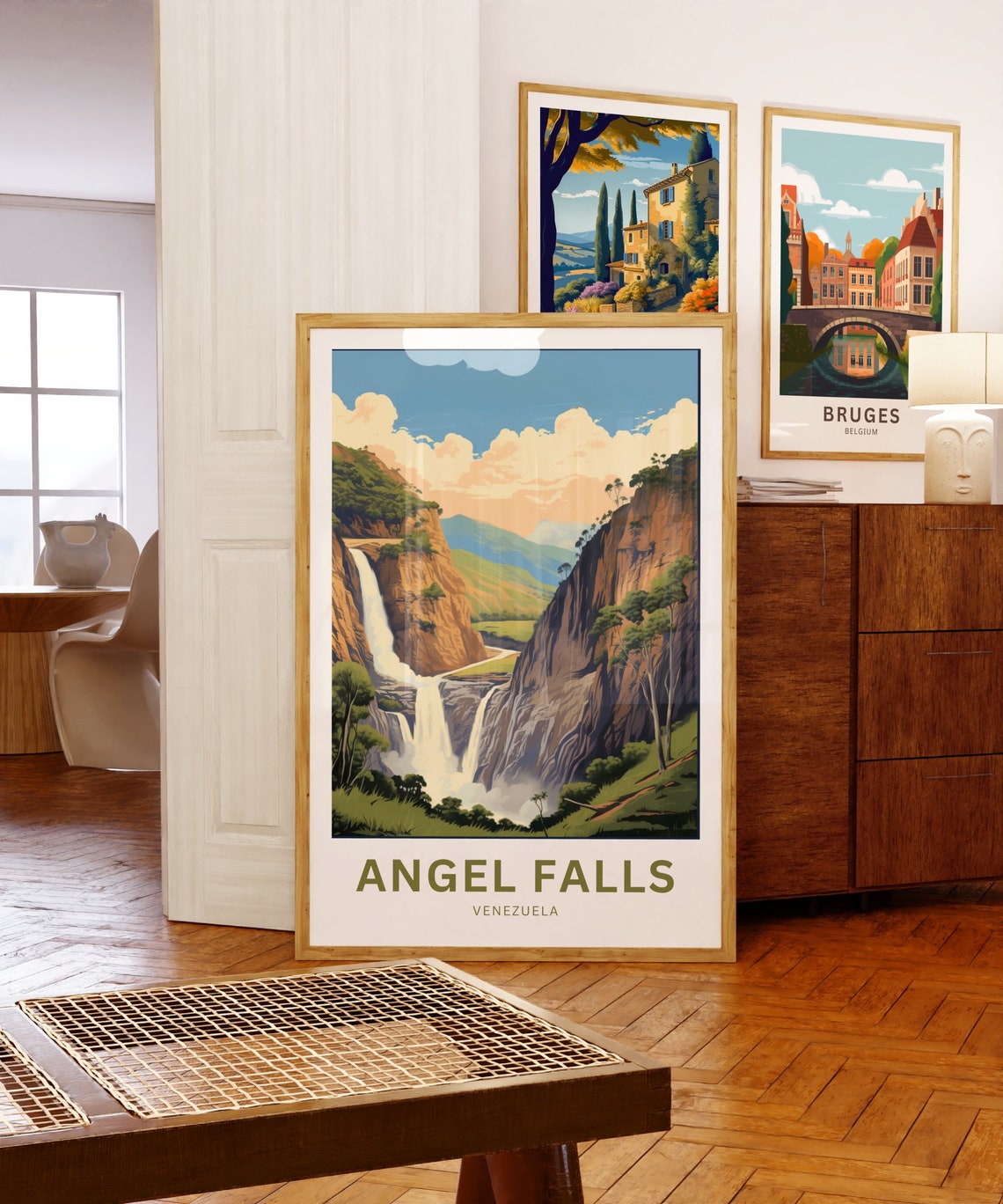 Angel Falls Venezuela Thundering Jungle Waterfall View Poster - Image 5