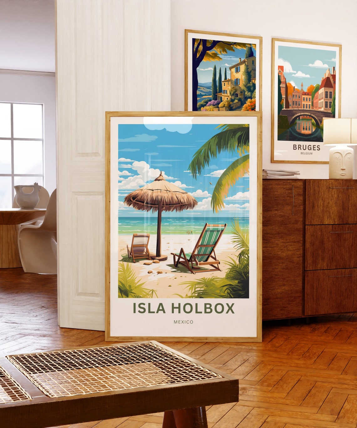 Isla Holbox Travel Print Isla Holbox Poster Mexico Wall Art Framed Present Gift Mexico Present - Image 5