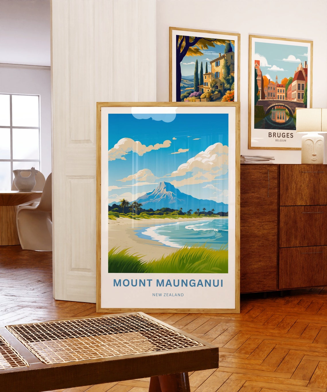 Mount Maunganui New Zealand Golden Beach Volcanic Peak Poster - Image 5