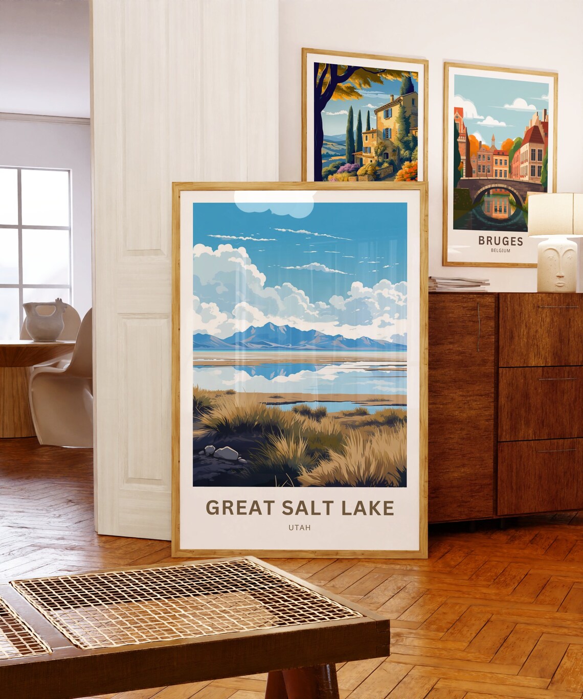 Great Salt Lake Travel Poster, Utah Wall Art - Image 5