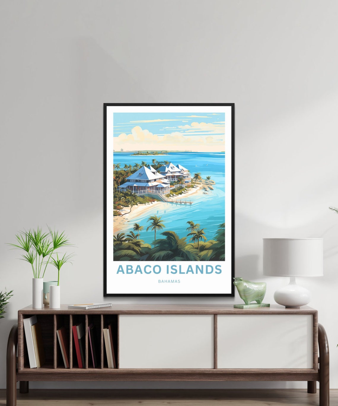 Personalized Abaco Islands Travel Print Abaco Islands Poster Bahamas Wall Art Framed Present Gift Bahamas Present - Image 2
