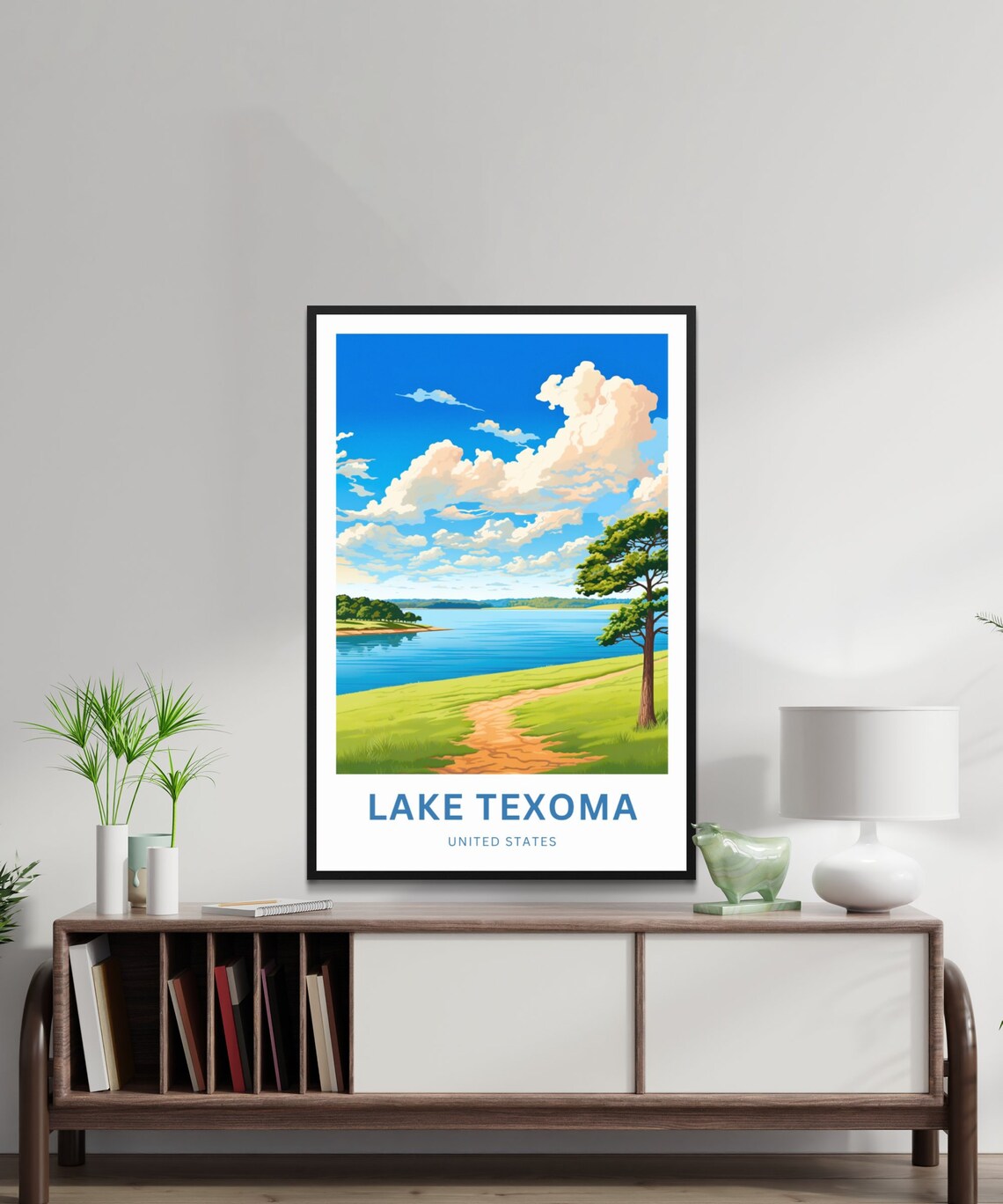 Personalized Lake Texoma Travel Poster, United States - Image 2