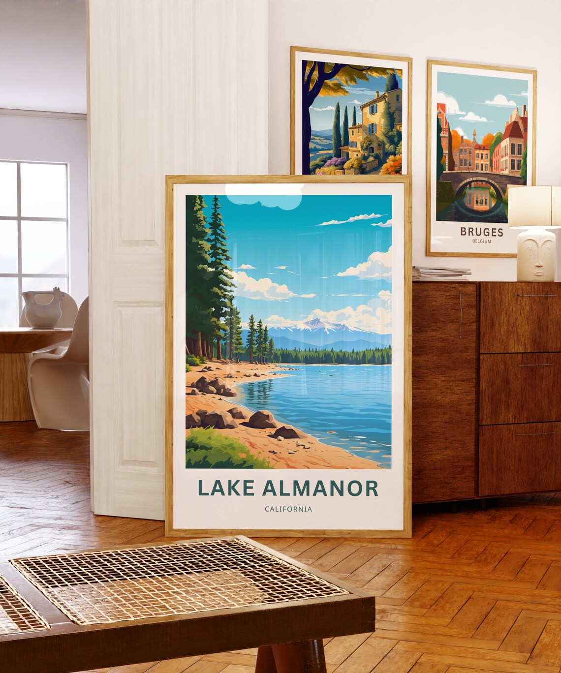 Lake Almanor Personalized Travel Poster, California - Image 3