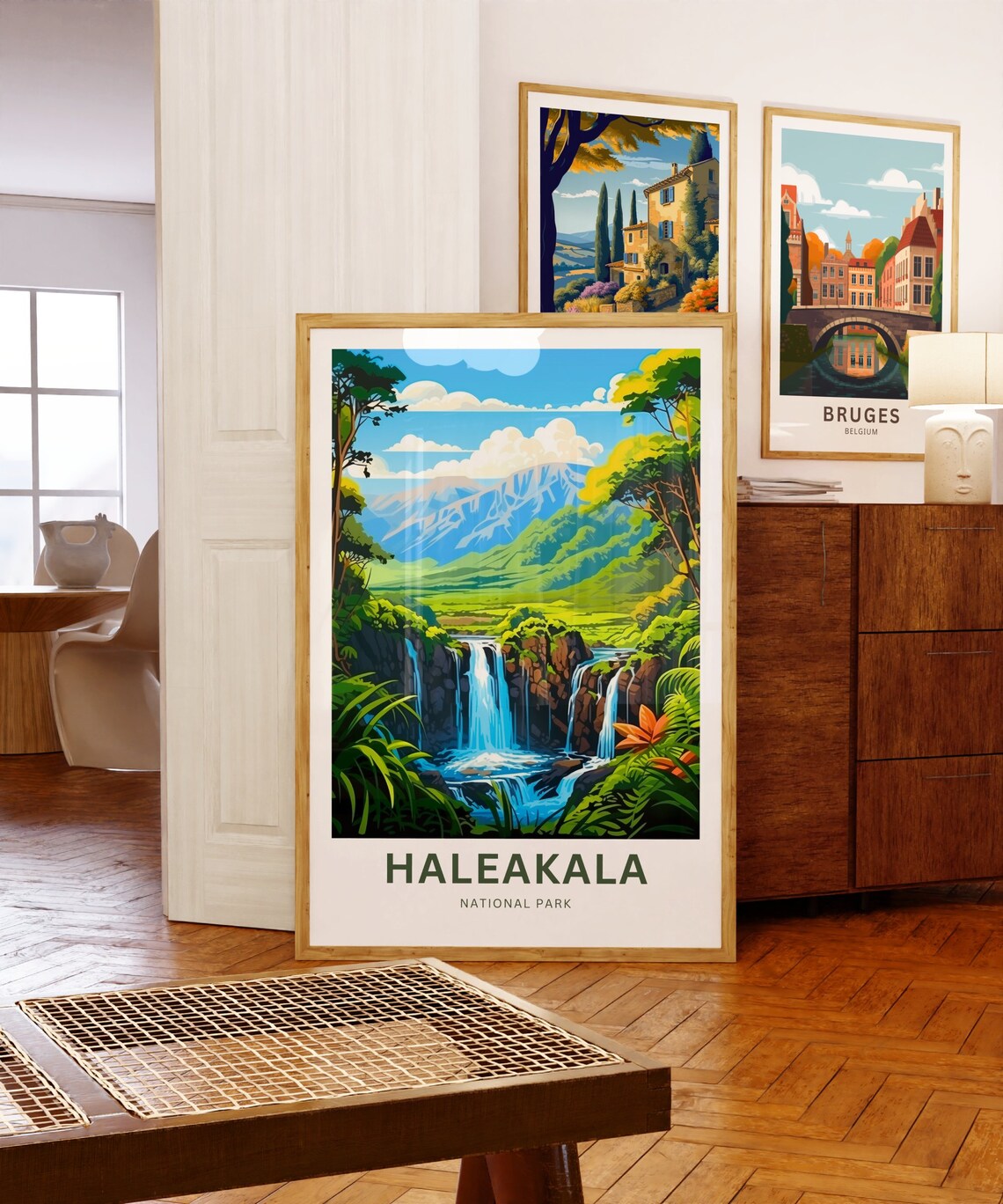 Personalized Haleakala National Park Waterfall Travel Poster - Image 5