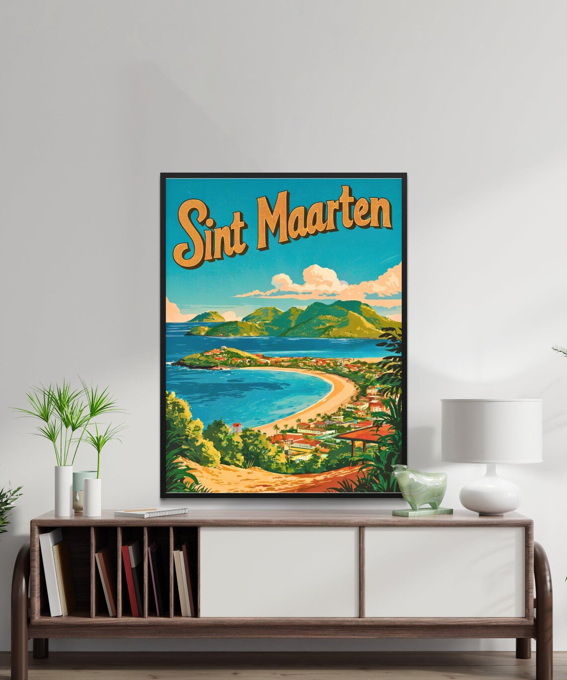 Sint Maarten Vintage Travel Poster, Caribbean Art Print - Image 3