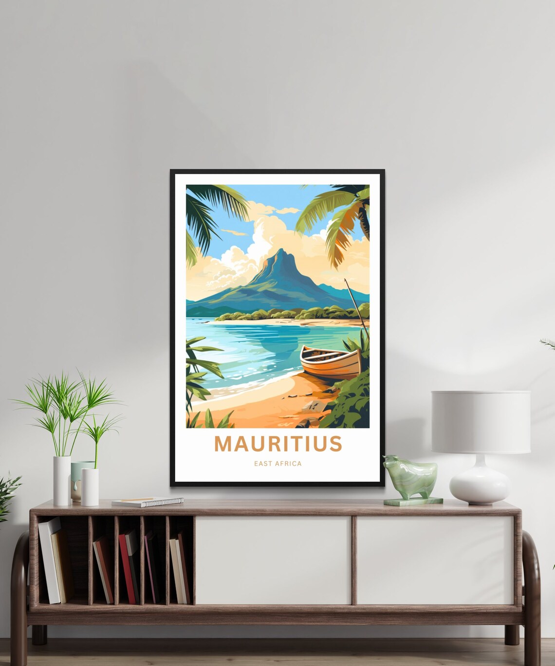Personalized Mauritius Travel Poster, Africa Wall Art - Image 2