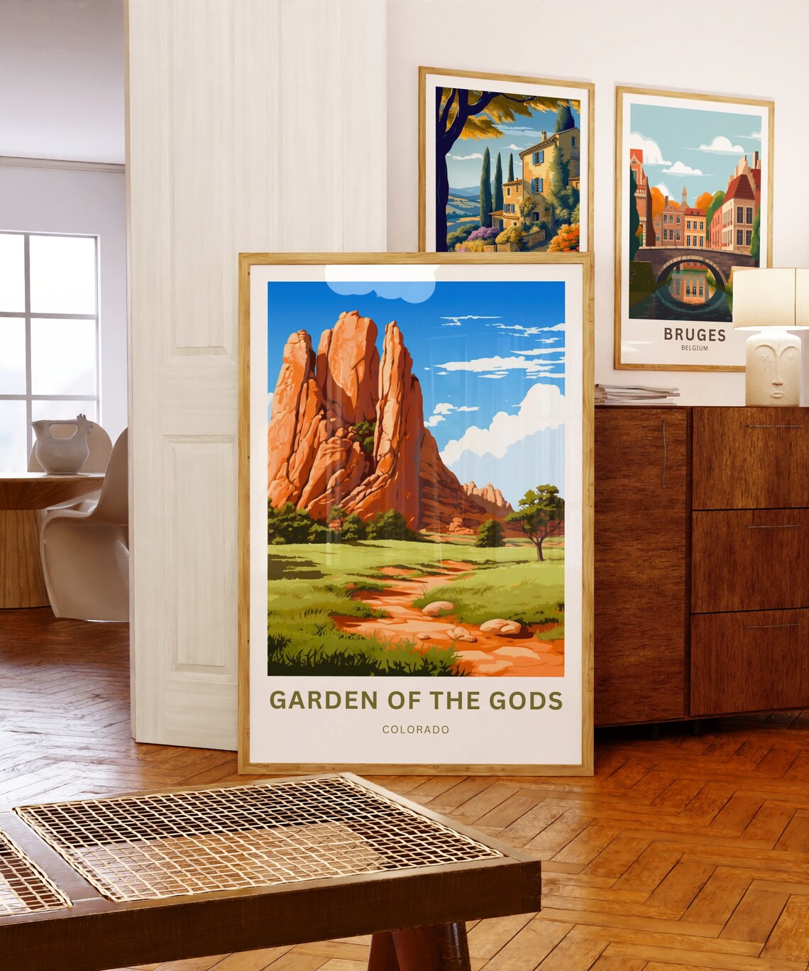 Garden of the Gods Colorado Personalized Poster with Red Rock Spires - Image 5