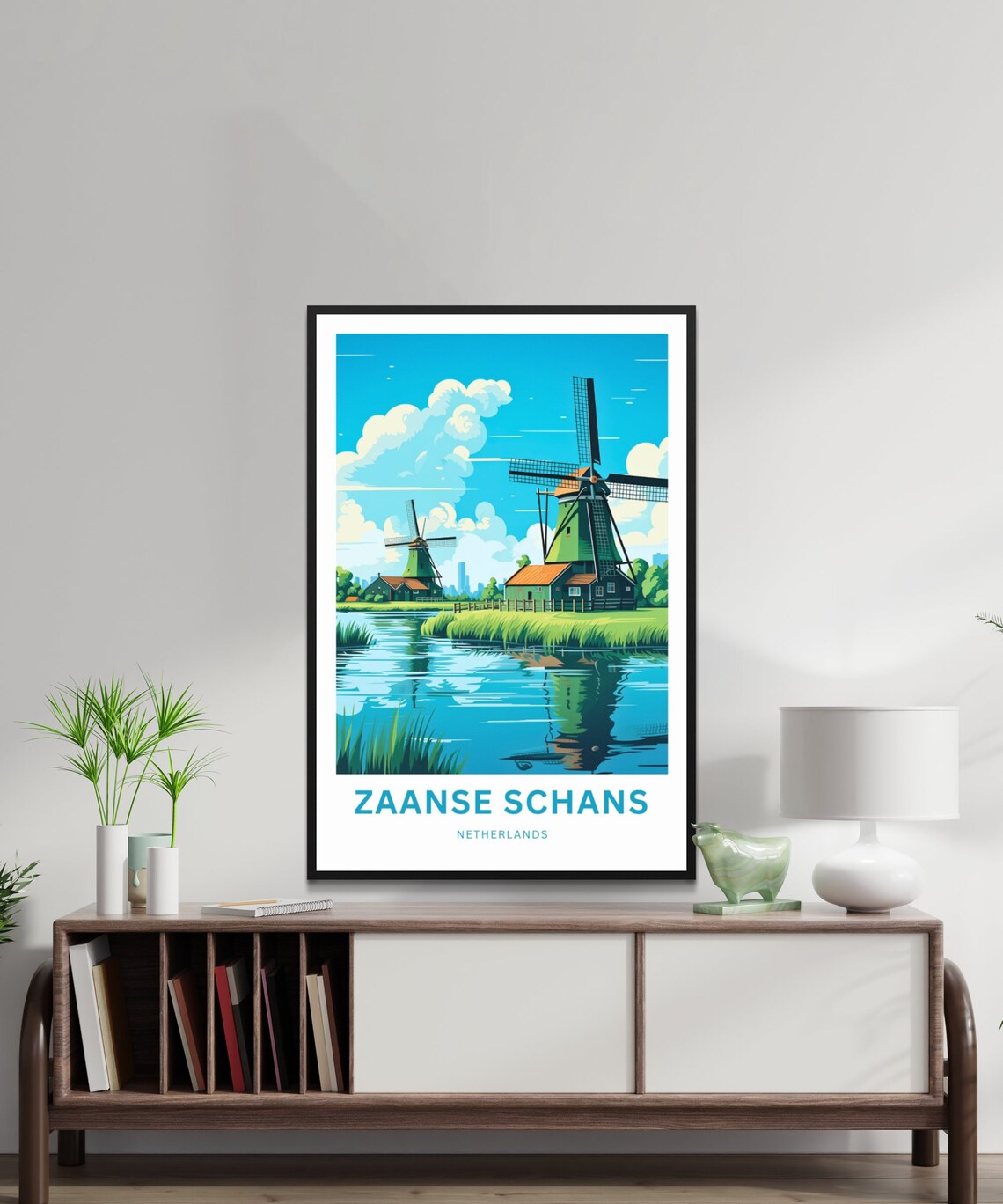 Zaanse Schans Travel Poster, Netherlands Wall Art - Image 2