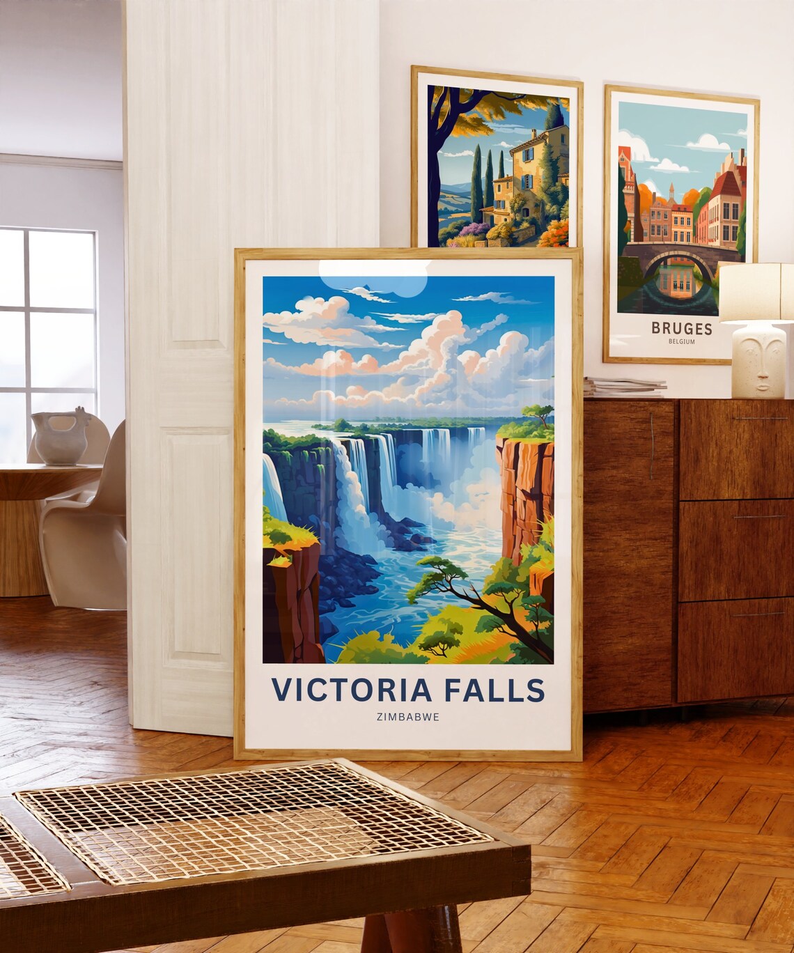 Victoria Falls Travel Poster, Zimbabwe Wall Art - Image 5